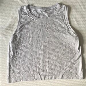 Lululemon Athletica Gray Sleeveless Crop Tank Top